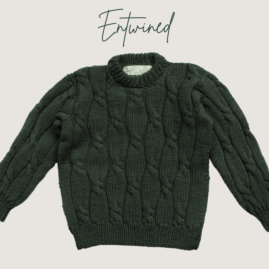 100% Merino wool sweater. Handmade.