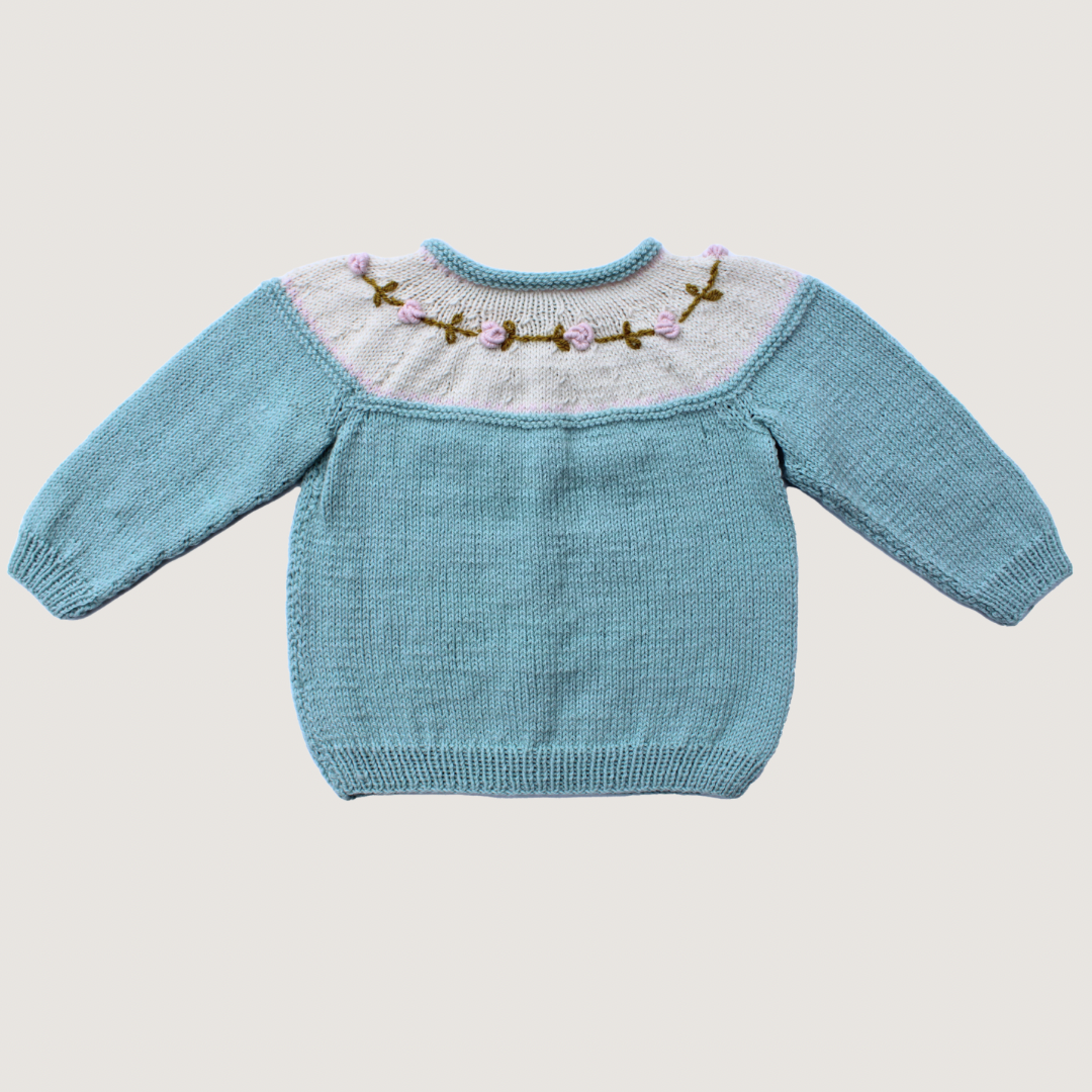100% Merino Wool Cardigan. Handmade.