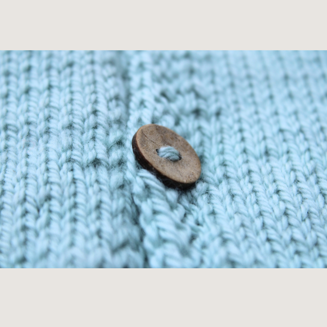 100% Merino Wool Cardigan. Handmade.