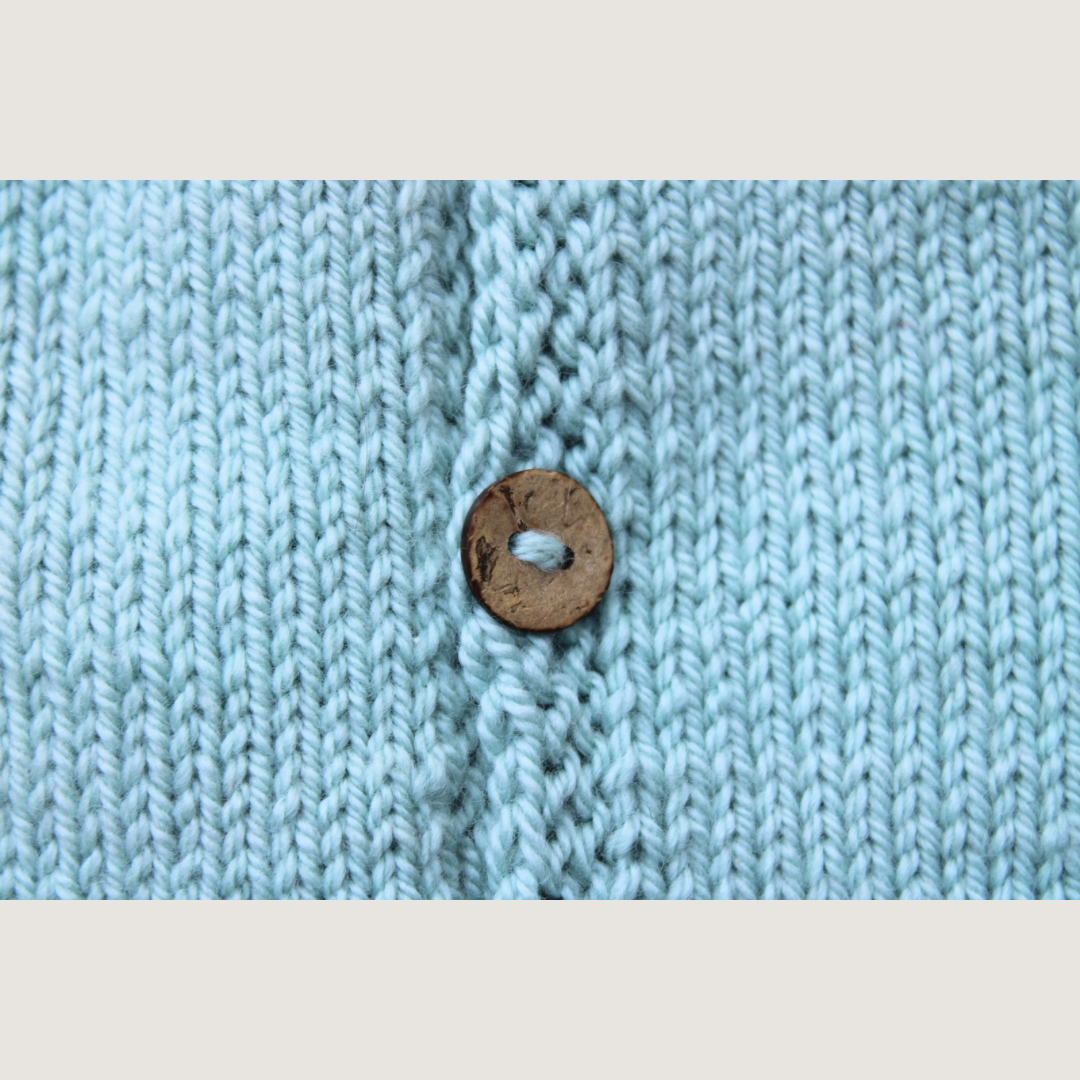 100% Merino Wool Cardigan. Handmade.