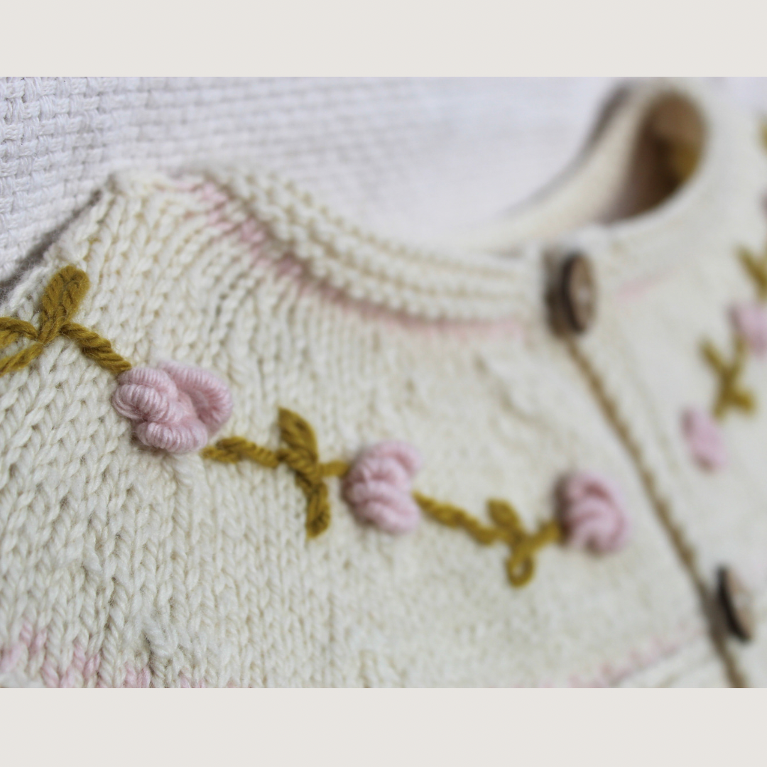 100% Merino Wool Cardigan. Handmade.