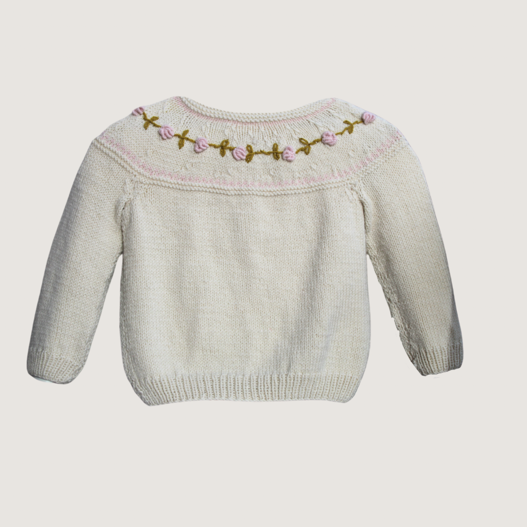 100% Merino Wool Cardigan. Handmade.