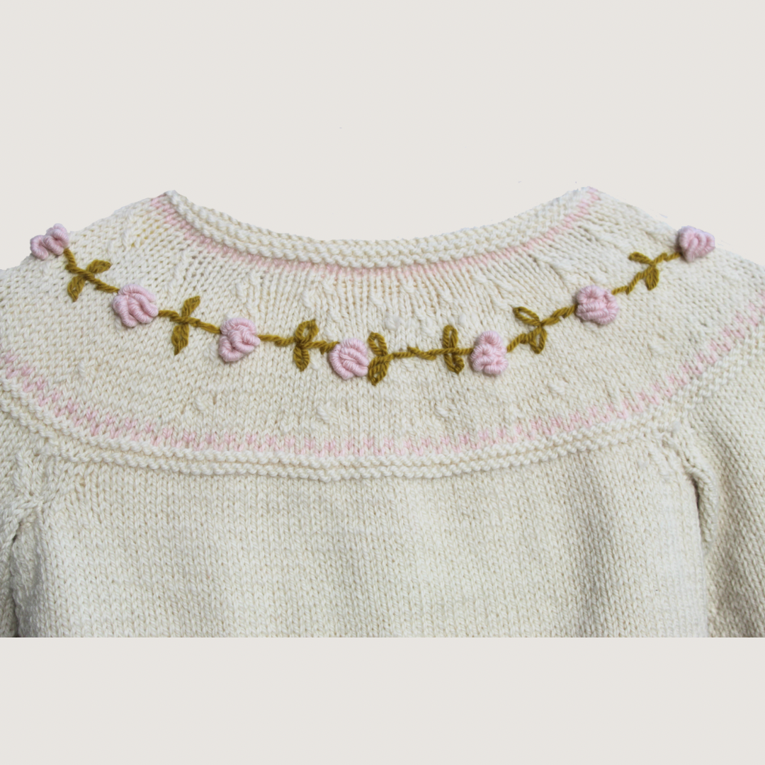 100% Merino Wool Cardigan. Handmade.