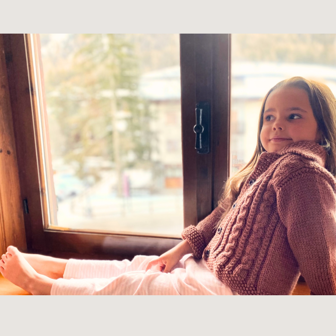 100% Merino Wool cardigan - Handmade