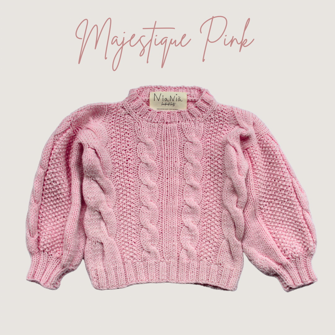 100% Merino wool sweater - Handmade