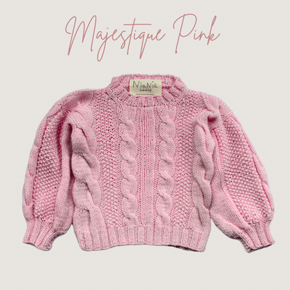 100% Merino wool sweater - Handmade