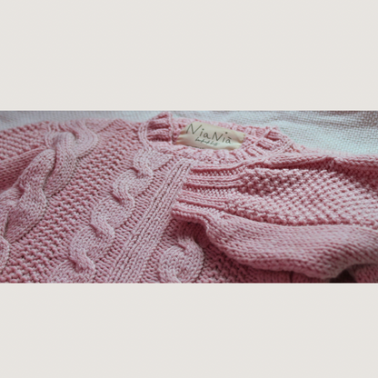 100% Merino wool sweater - Handmade