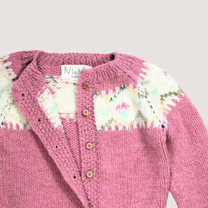 100% Merino Wool Cardigan. Handmade.