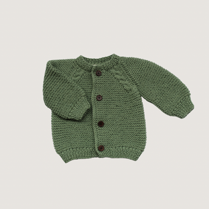 100% Merino Wool Cardigan. Handmade.