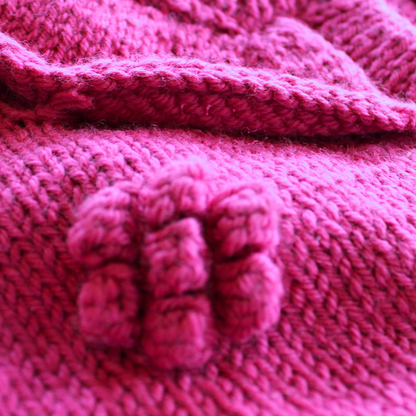 100% Merino Wool Cardigan. Handmade.