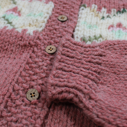 100% Merino Wool Cardigan. Handmade.