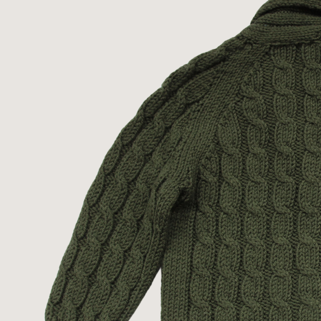100% Merino Wool Cardigan. Handmade.